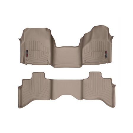 Weathertech Front and Rear Floorliners - Over The Hump, 454641-452162 454641-452162